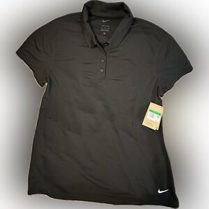 NWT Nike Dri-Fit Golf Shirt ~ XL Black